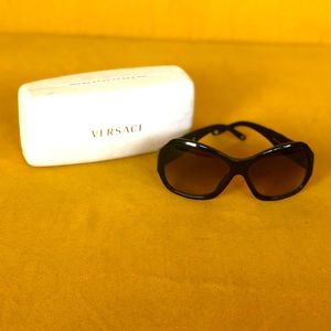 Versace Brown Oversized Sunglasses for Sale